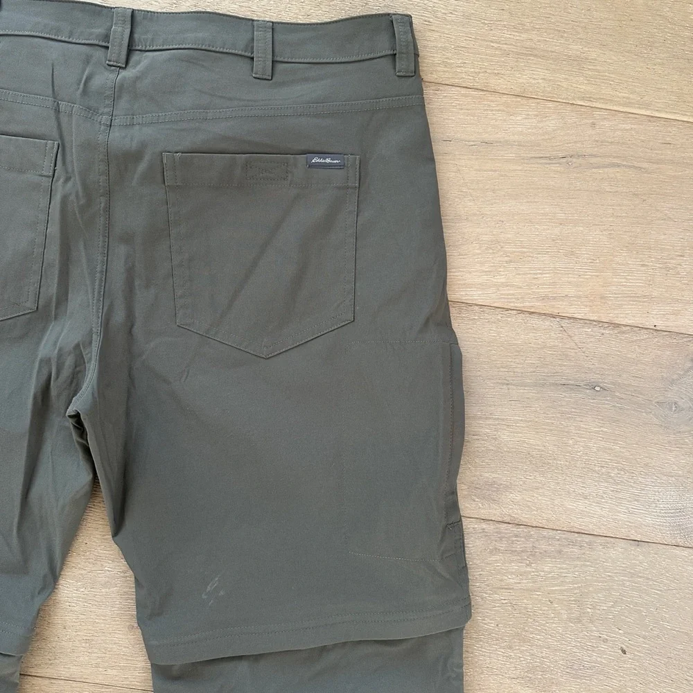 Eddie Bauer men's convertible tech pants 40 x 34 olive slate - Picture 4 of 5